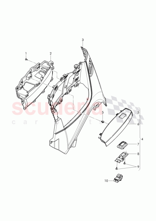 Part Diagram for Bentley 3W7867363B
