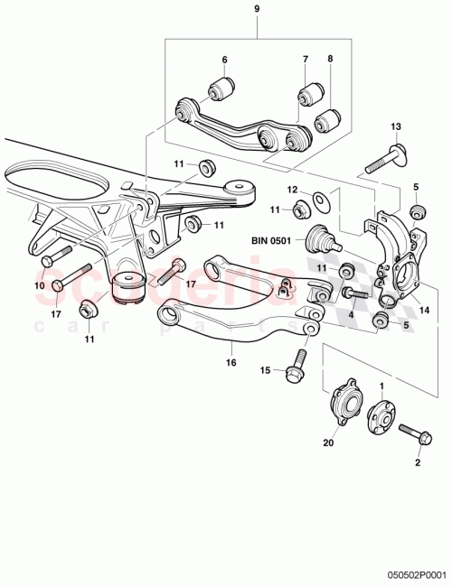 Part Diagram for Bentley 4E0 511 512 F