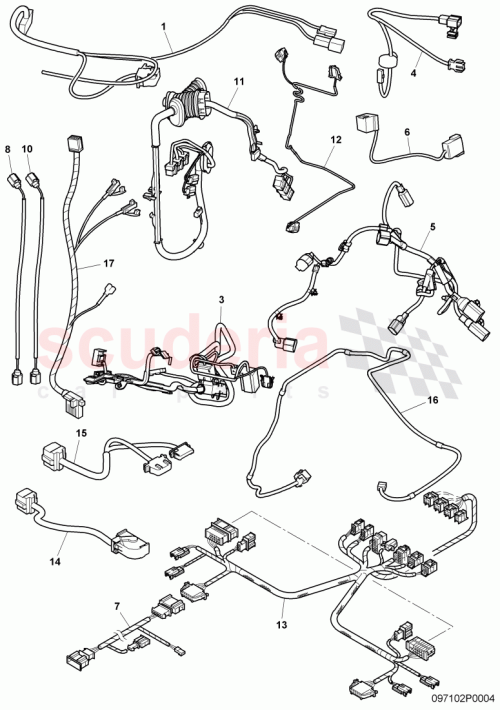 Part Diagram for Bentley 3W0971355