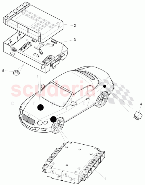 Part Diagram for Bentley 3W7 907 307 B
