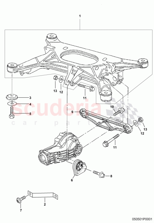 Part Diagram for Bentley 3D0 599 141
