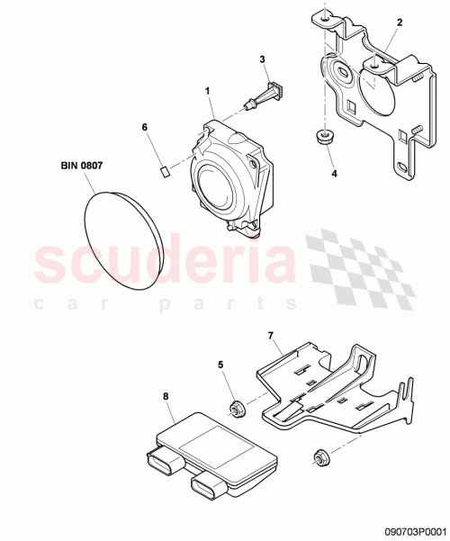 Part Diagram for Bentley 3W0907563B