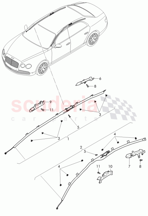 Part Diagram for Bentley WHT 004 633