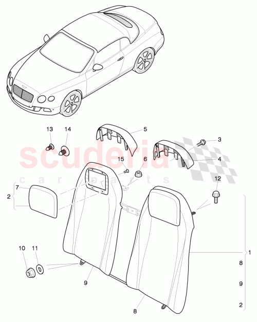 Part Diagram for Bentley 3W7 885 805 Q
