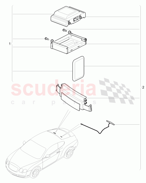 Part Diagram for Bentley 3W8 919 886