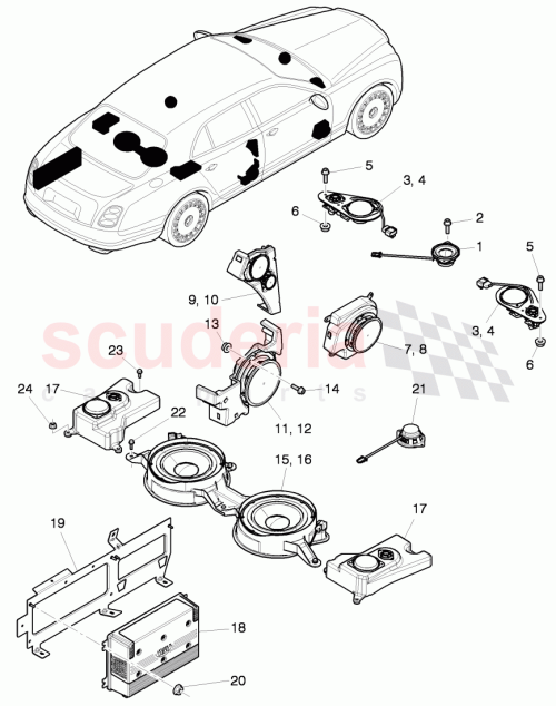 Part Diagram for Bentley 3Y0 035 387 Q