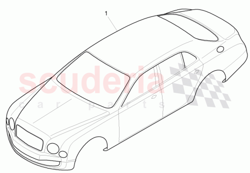 Part Diagram for Bentley 3Y5 800 401 B