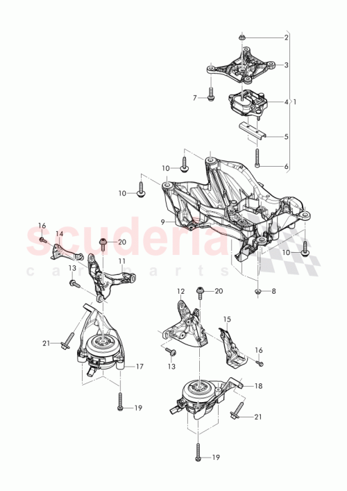 Part Diagram for Bentley 4M0 399 106 A