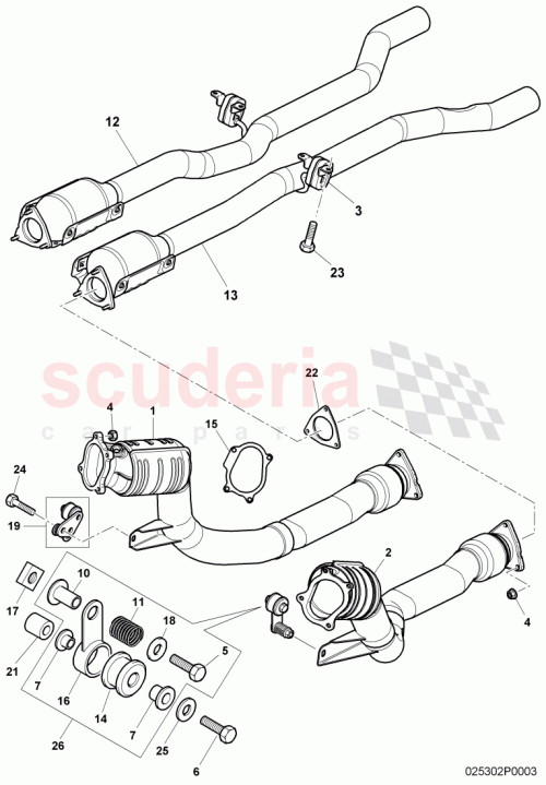 Part Diagram for Bentley 3W0 253 201 A