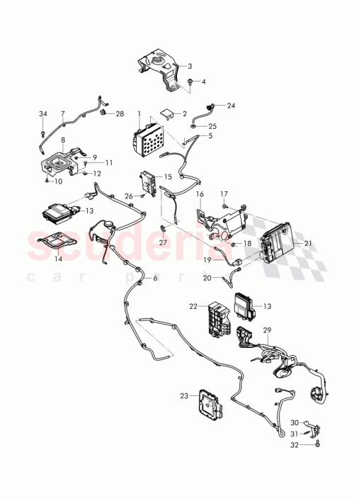 Part Diagram for Bentley 4M0971227CG