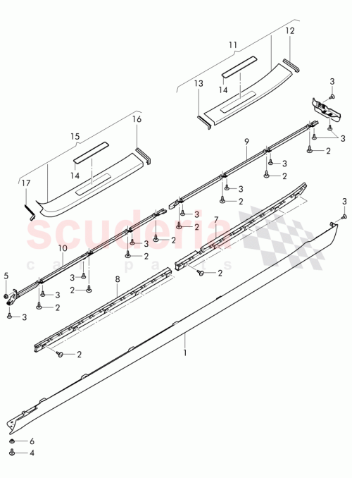 Part Diagram for Bentley 4W0 853 924 A