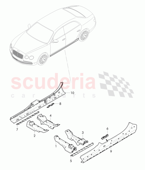 Part Diagram for Bentley 3D0802308