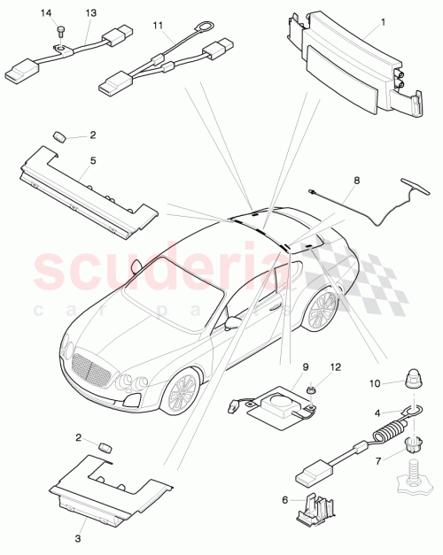Part Diagram for Bentley 3W0 035 225 BT