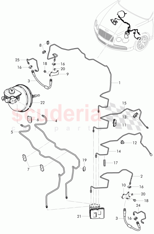 Part Diagram for Bentley 3D0611797C