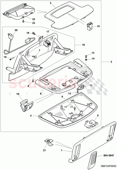 Part Diagram for Bentley 3W5881861F