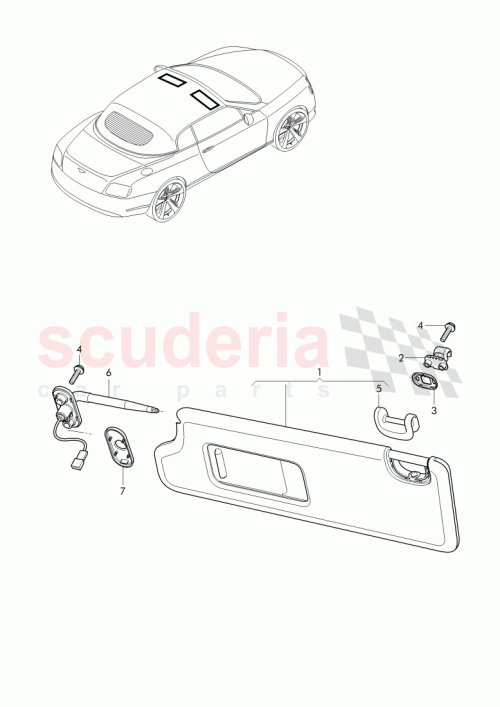Part Diagram for Bentley 3W7857584D