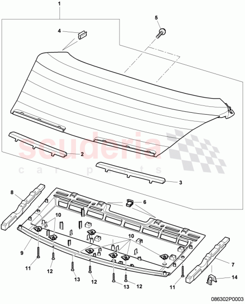 Part Diagram for Bentley 3W8863412