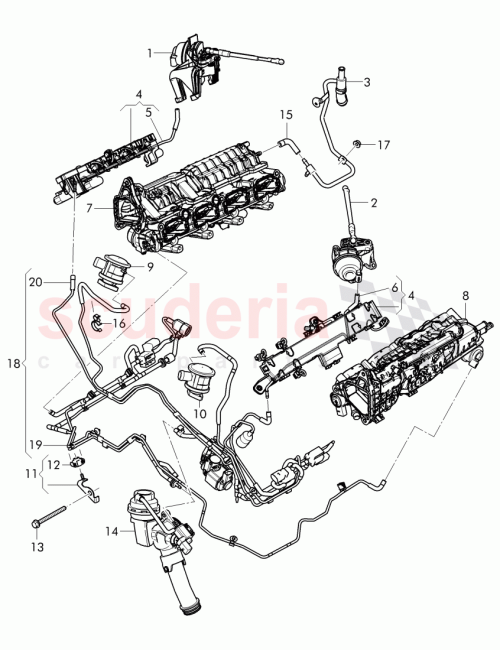 Part Diagram for Bentley 079 131 055 EA