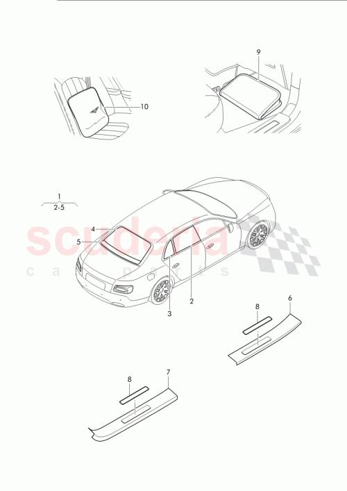 Part Diagram for Bentley JNV 857 466 A