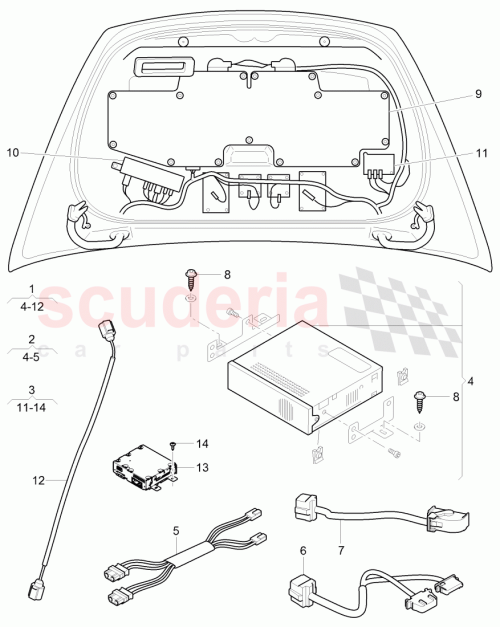 Part Diagram for Bentley 3W7 035 772
