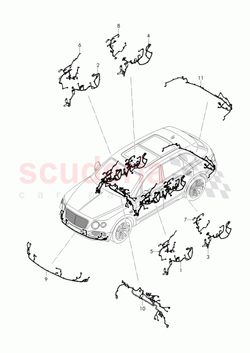 Part Diagram for Bentley 36C 971 051 EK