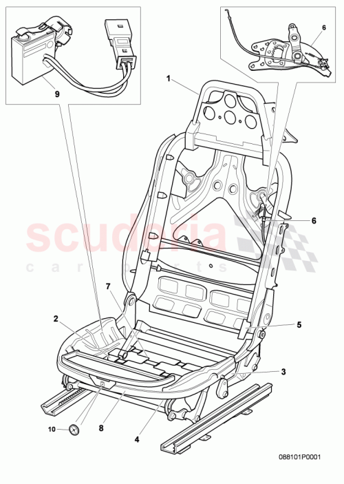 Part Diagram for Bentley 3W8 881 682 A
