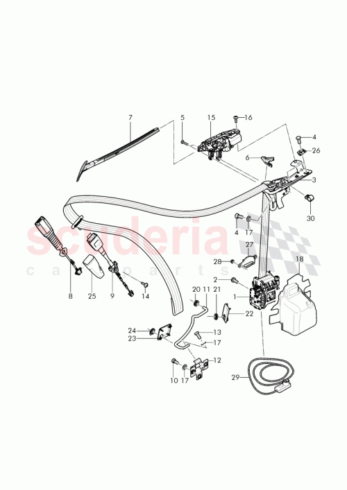 Part Diagram for Bentley 3W7857827