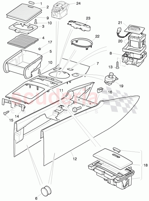 Part Diagram for Bentley 3W0863519A
