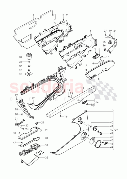 Part Diagram for Bentley 3Y4 867 221 D