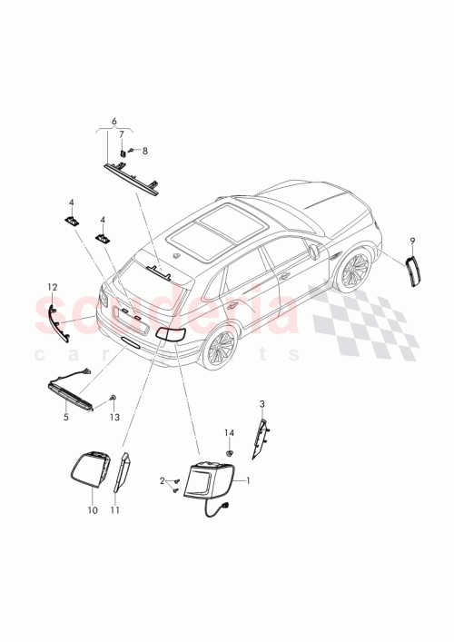 Part Diagram for Bentley 36A945094R