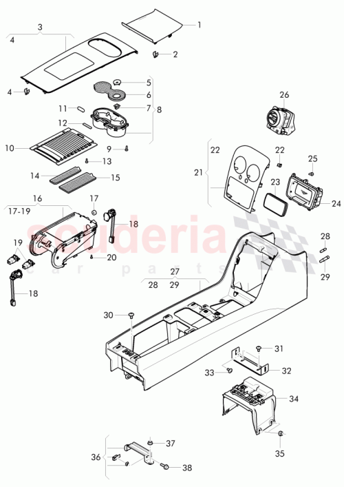 Part Diagram for Bentley 4W0 863 338