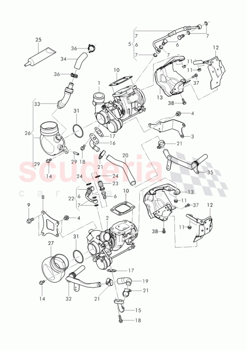 Part Diagram for Bentley 07V 145 323 A