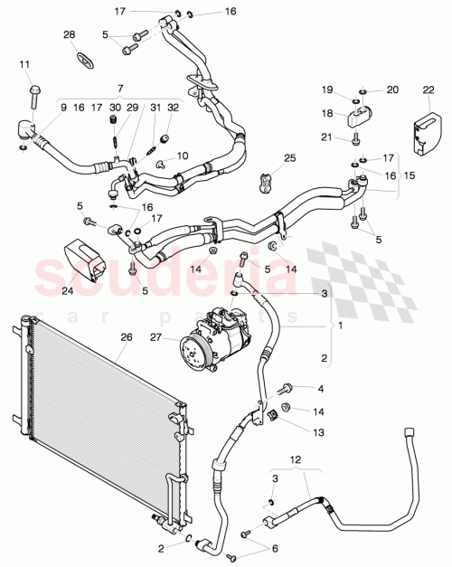 Part Diagram for Bentley 3Y5 260 741 B