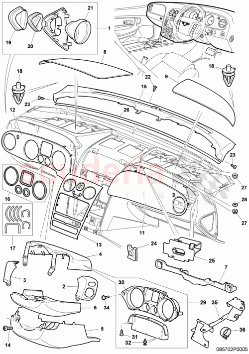 Part Diagram for Bentley 3W0857243JU63