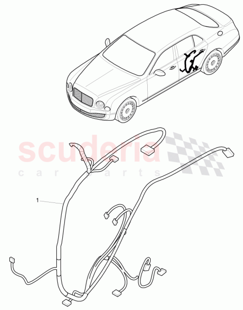 Part Diagram for Bentley 3Y5 971 657 E