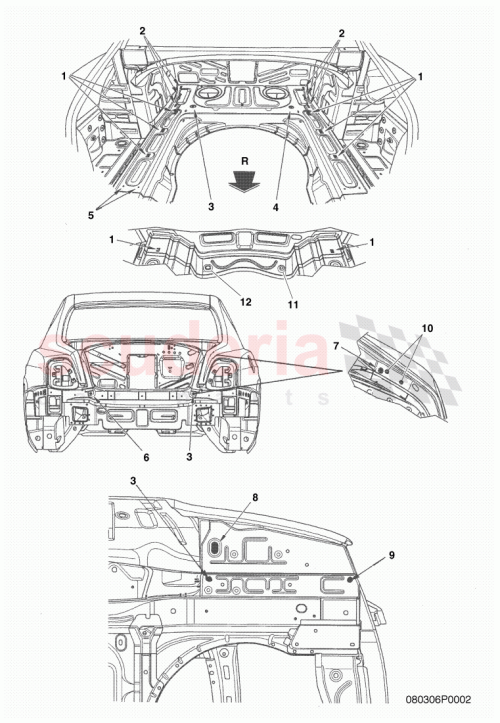 Part Diagram for Bentley 3D0827713A