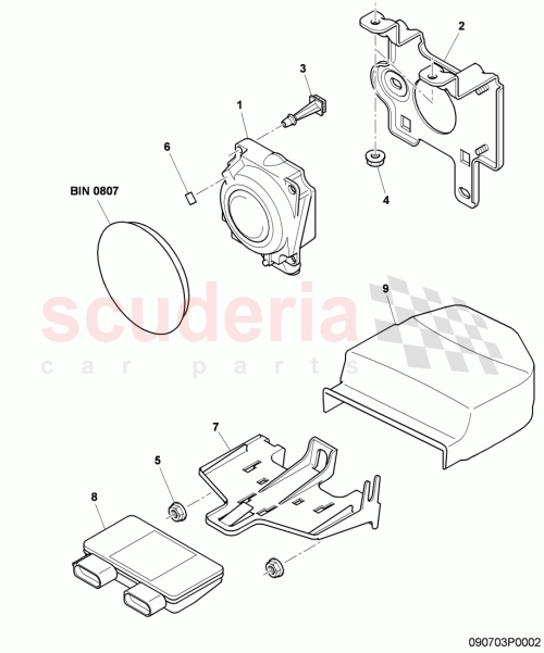 Part Diagram for Bentley 3D0907299A