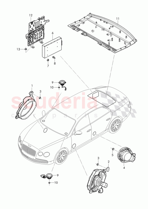 Part Diagram for Bentley 3W3 035 397 A