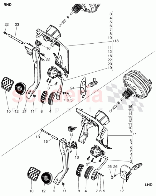Part Diagram for Bentley 3W2721503C