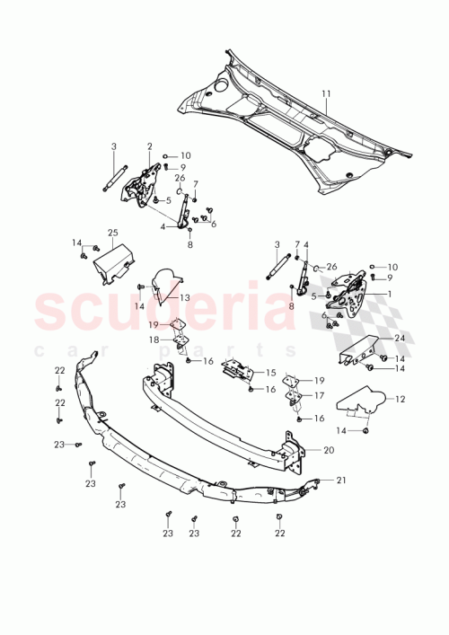 Part Diagram for Bentley 3W0 809 595 A