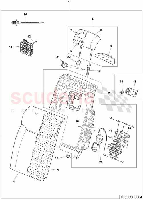 Part Diagram for Bentley 3W5885625