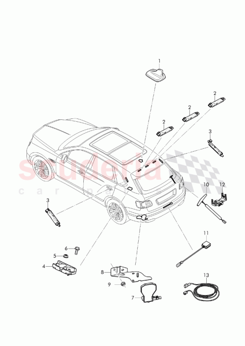 Part Diagram for Bentley 1K0 937 545 M