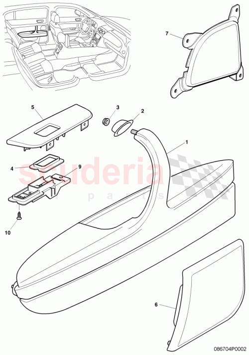 Part Diagram for Bentley 3W5867164E