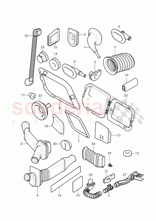 Part Diagram for Bentley 3W3 971 849