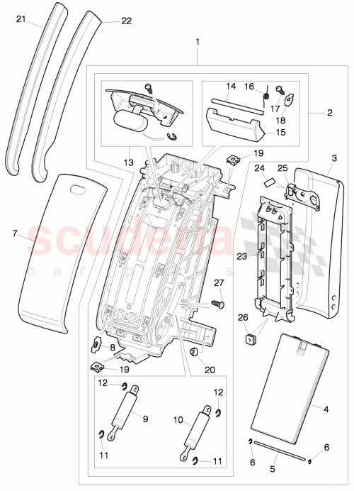 Part Diagram for Bentley 3W5886821C