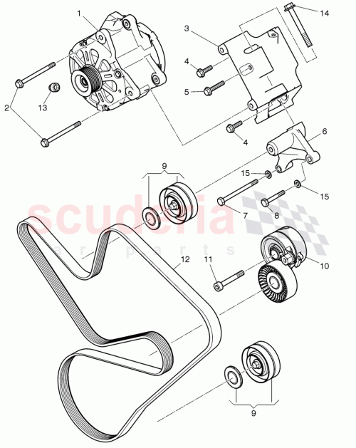 Part Diagram for Bentley 07V 145 276 A