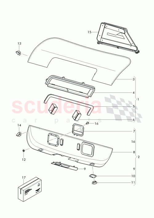 Part Diagram for Bentley 3Y0857297