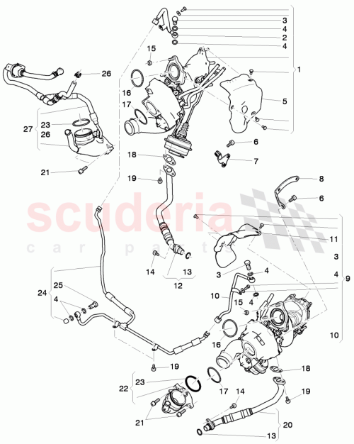 Part Diagram for Bentley 3C0145117D