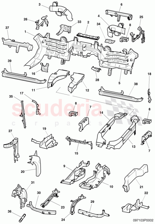 Part Diagram for Bentley 3D0971731
