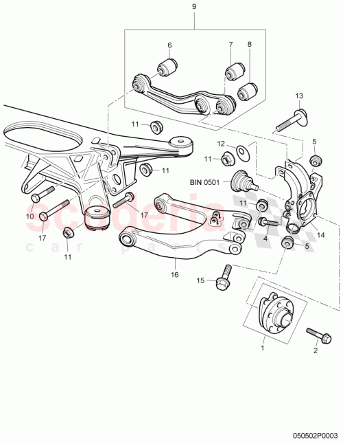 Part Diagram for Bentley 4E0 505 323 AC